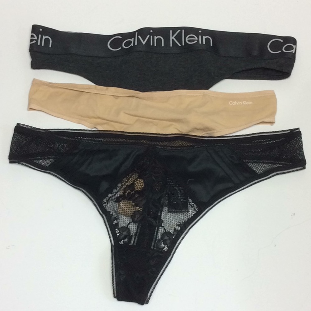 (3) New! Calvin Klein Thong Size Medium